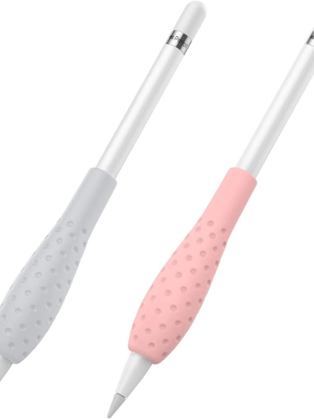 2 Pack Silicone Grip Cover Case Compatible with Apple Pencil 1/2 Gen